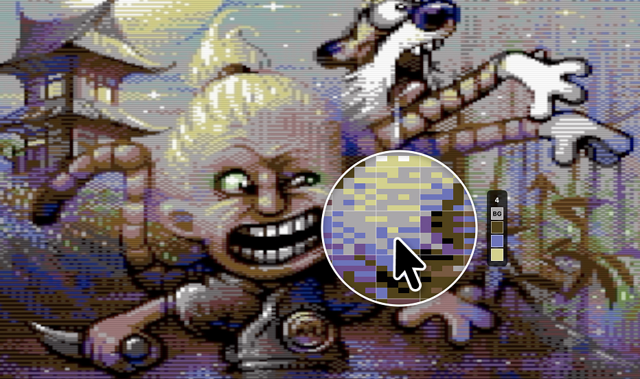 Mirage artwork in C64 Graphics Explorer