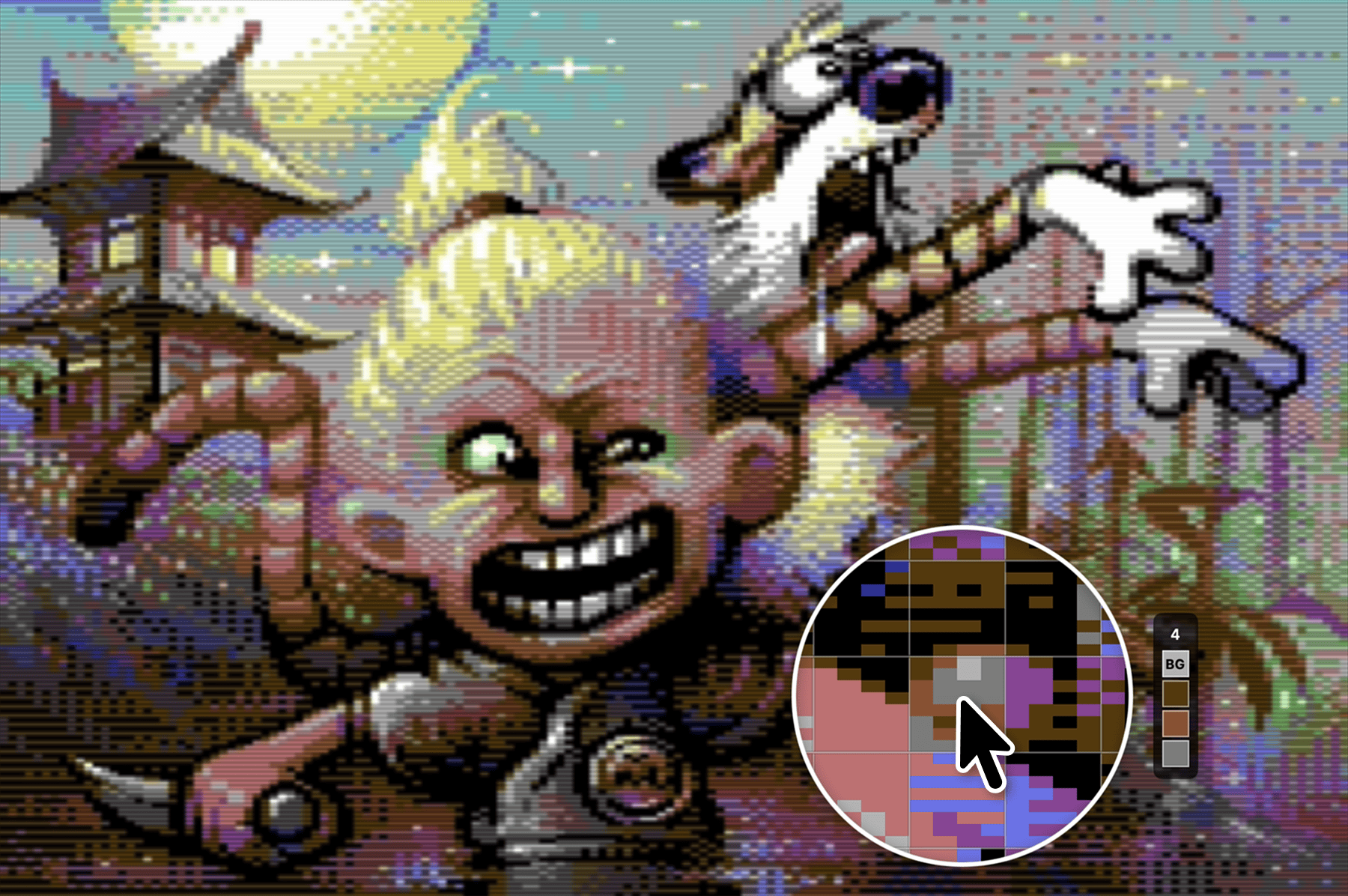 Mirage artwork in C64 Graphics Explorer